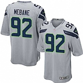 Nike Men & Women & Youth Seahawks #92 Mebane Gray Team Color Game Jersey,baseball caps,new era cap wholesale,wholesale hats